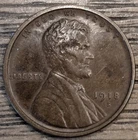 1918 S Lincoln Wheat Cent - AU Details