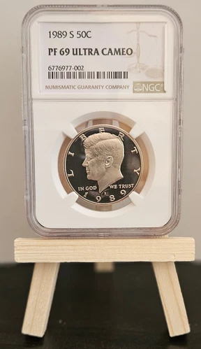 1989-S NGC PF69 ULTRA CAMEO KENNEDY HALF DOLLAR