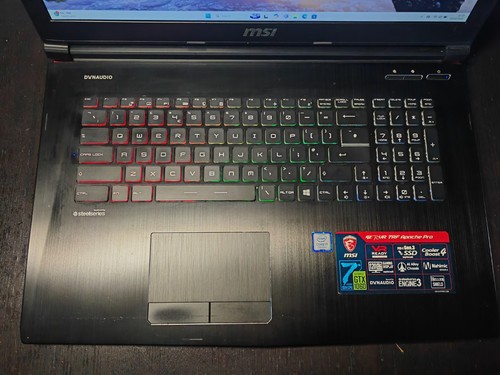 MSi Apache Pro GE72VR 7RF/Core i7/GeForce GTX 1060/16GB DDR4/256GB +1TB/Win 11 - Picture 6 of 16