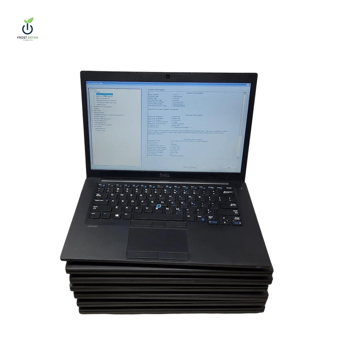 Dell 8 GB Memory 256GB SSD Capacity PC Laptops & Netbooks for sale