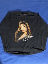 Selena Quintanilla Latin Music 90's Black Long Sleeve size Large RARE