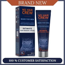 No Hair Crew Intimate/Private At Home Hair Removal Cream for Men 100ml