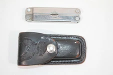 Vintage Leatherman Tool Multi-Tool Portland Oregon w/ Harley Davidson Sheath