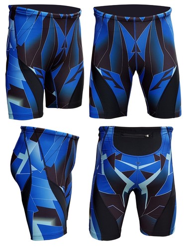 Acclaim Slim Fit Pechino st Tropez Stampa Uomo Compressione Nuoto Jammer 2025 - Bild 6 von 29