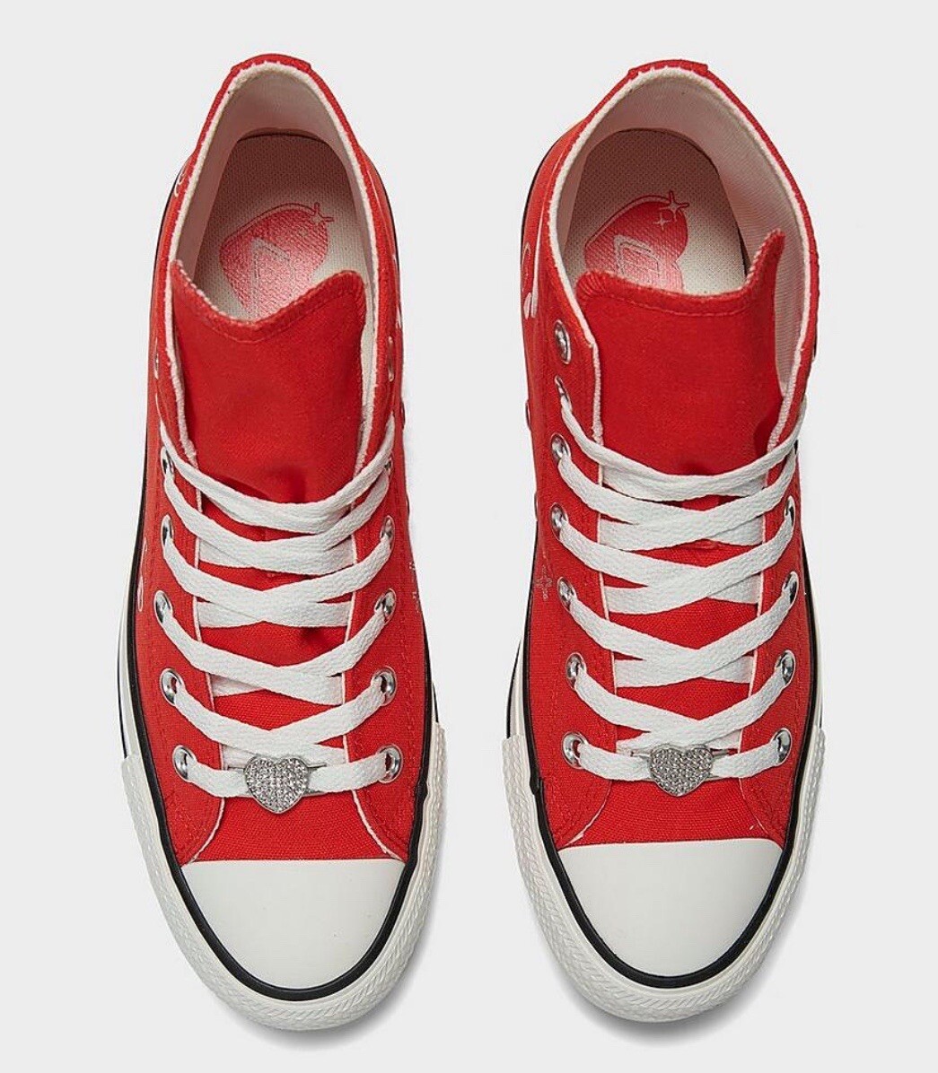 Women's CONVERSE YTK HI Hearts Valentines Valentine's Day