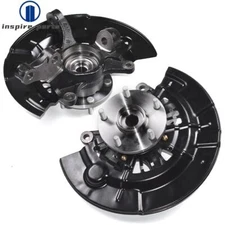 Pair Front Steering Knuckle & Wheel Hub Bearing for Toyota Camry 2007 2008-2011