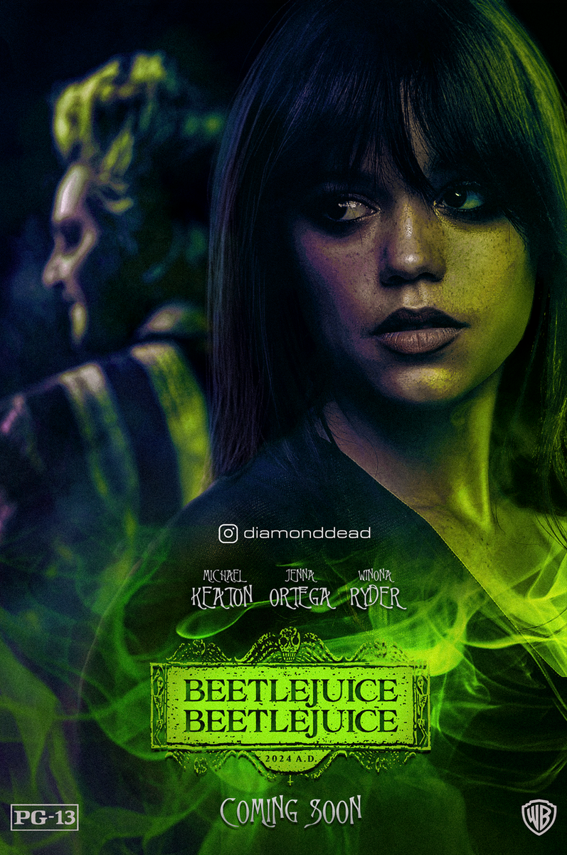 Beetlejuice 2 starring Jenna Ortega Poster 24x36 | eBay