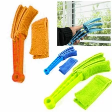 2pcs Microfiber Venetian Blind Blade Cleaner Window Conditioner Duster Brush