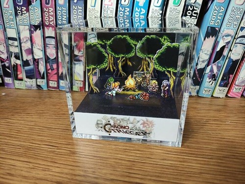 Chrono Trigger Campfire Handmade Diorama - Gameboy / Retro Gaming Cube - Fanart - Picture 4 of 5