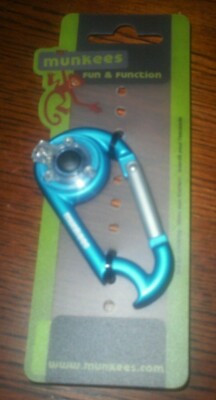 Munkees Carabiner Key Chain Function Camping Scouts Hiking Carabiner LED Opener