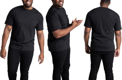 Fruit Of The Loom Tall Man Pocket T-Shirts Sizes MT LT XLT Up To 4 Color Options - Picture 5 of 20