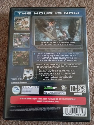 Command & Conquer Generals Zero Hour Expansion Pack PC CD-ROM - 2 Disc - Picture 2 of 2