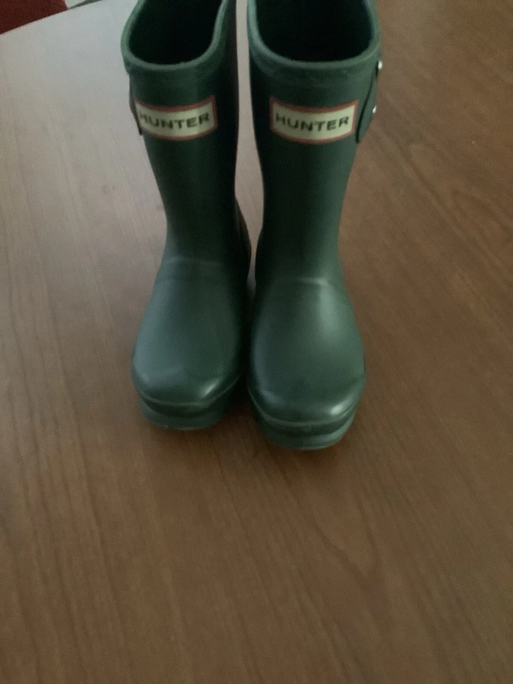 Green Hunter Boots Used Boys Size Kids 6 1/2 ,They Are In Very Good Condition. - Image 2 of 4