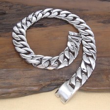 Men's Huge Heavy CHUNKY Curb Cuban Chain Necklace Polish 24/25mm Stainless Steel