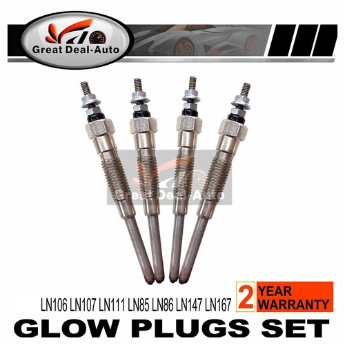4PCS Glow Plugs Fits Toyota Hilux LN106 LN107 LN111 LN85 LN86 LN147