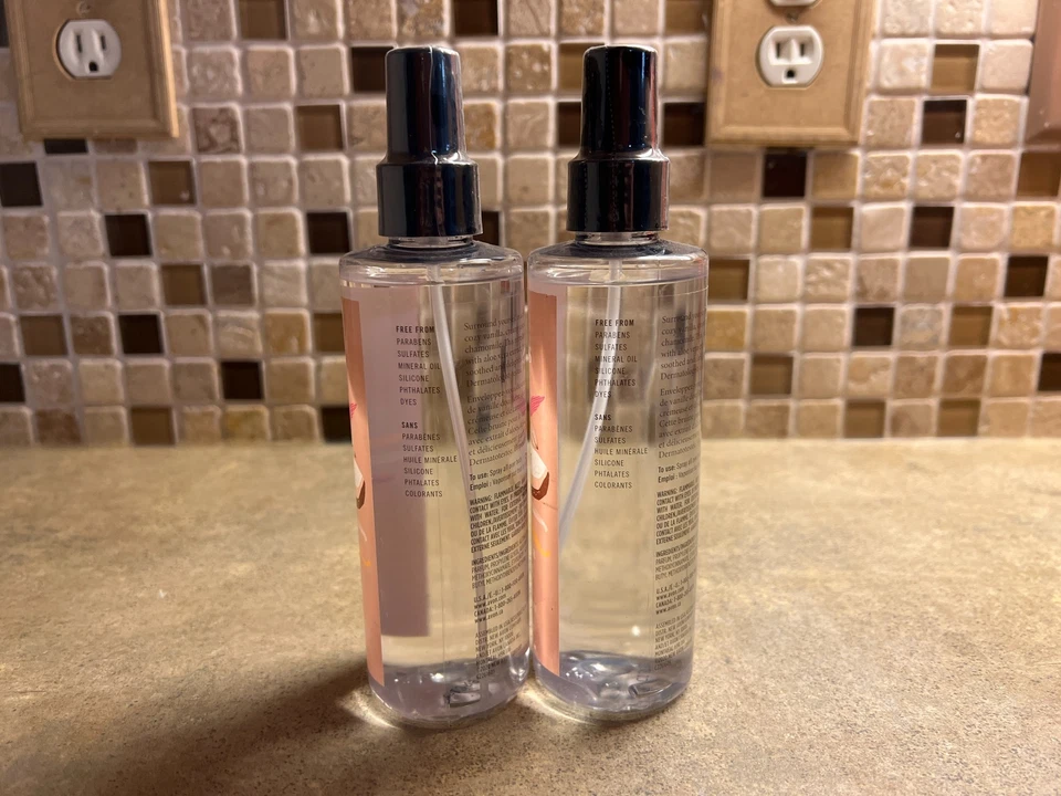 Lote de 2 vaporizadores corporales acogedores de vainilla y coco Avon Senses 8 fl oz W Foto 3 de 4