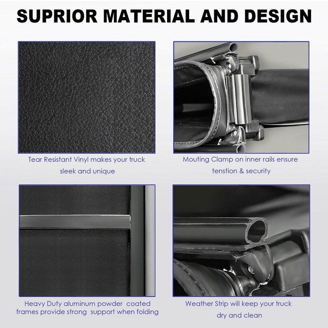 1x 5.5" Tonneau Cover Truck Bed for 2014-18 Toyota Tundra 1794 TRD SR5