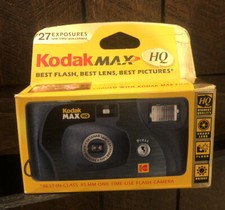 Kodak Max HQ Eastman Camera One Time Use 27 Exposures Ektanar Lens Expired 04/04