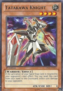 Tatakawa Knight - LTGY-EN005 - Common - Unlimited Edition x3 - Lightly Played