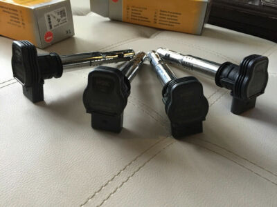 SET OF 4 X NGK U5015 Ignition Coil Stock 48042 for VAG,,,LAMBORGHINI