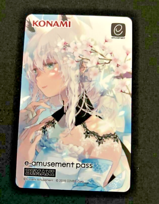 Shirakami Fubuki Sound Voltex E-Amusement Pass Card KONAMI Shirakami Fubuki Sound Voltex E-Amusement Pass Card KONAMI