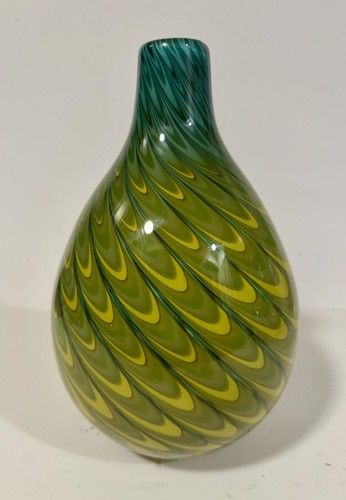 Moderne Kunst Glas Vase gezogene Feder Design zeitgenössische Kunst