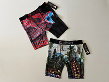 Set of 2 Ethika Youth Boys Boxer Briefs Size Large 10/12 Lux Python Primal Style