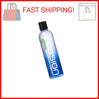Passion Natural Water-Based Personal Lubricant, 8 Fl Oz - Premium, Non-Sticky, E