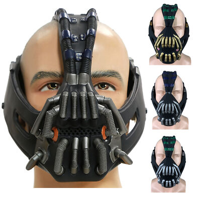Bane Half Face Mask Premium PVC The Dark Knight Rises Halloween Cosplay Kostüm