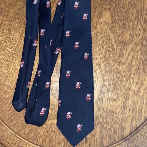 Cape Cod Men’s Neck Tie - Navy Blue - Santa Claus - Cape Cod Neckwear Polyester