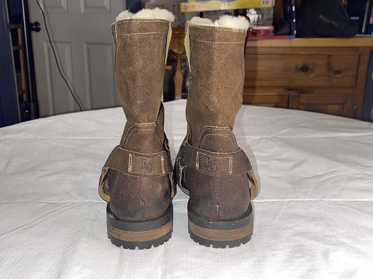 Luxe de Leon Santo Harness Pull-On Boot Oiled Suede Size  display picture 3