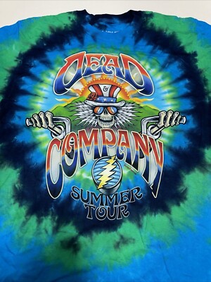 DEAD & COMPANY Summer Tour 2016 Licensed Tie Dyed Concert T-Shirt Size M Photos!