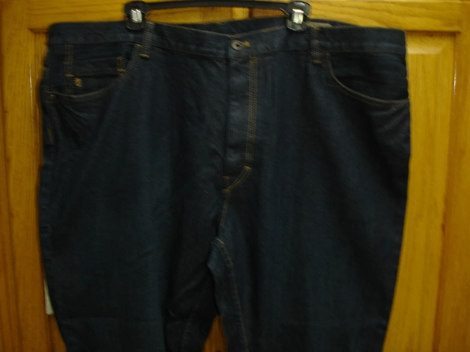 NWT MEN'S IZOD INDIGO CLAY STRAIGHT JEANS 46X32 - Image 2 of 4