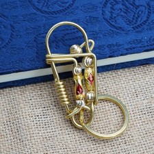 Handmade Brass Keychains Belt Clip Wallet Bag Keyrings Key Chain Holder Key Clip