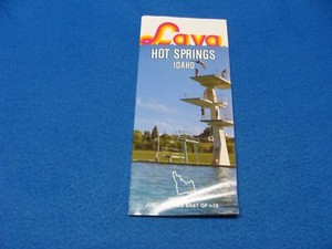 Vintage Lava Hot Springs Idaho Travel Brochure Used