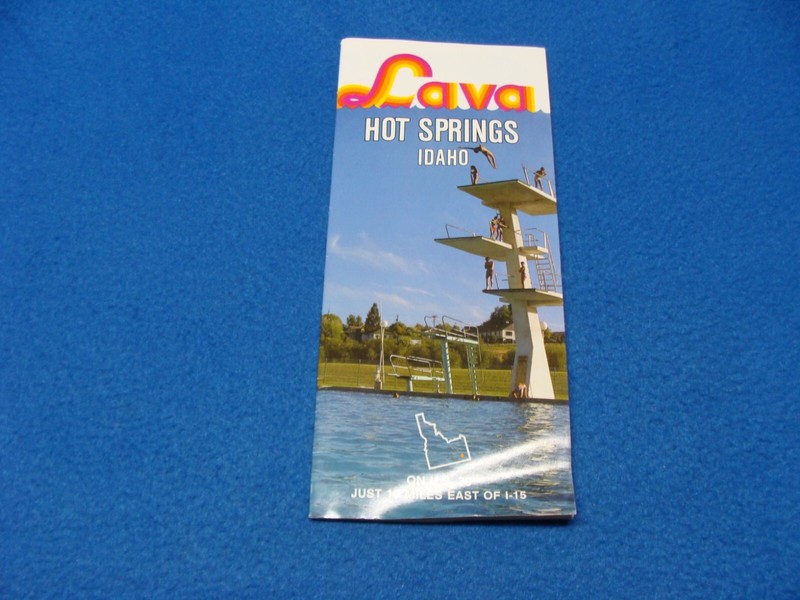 Vintage Lava Hot Springs Idaho Travel Brochure Used