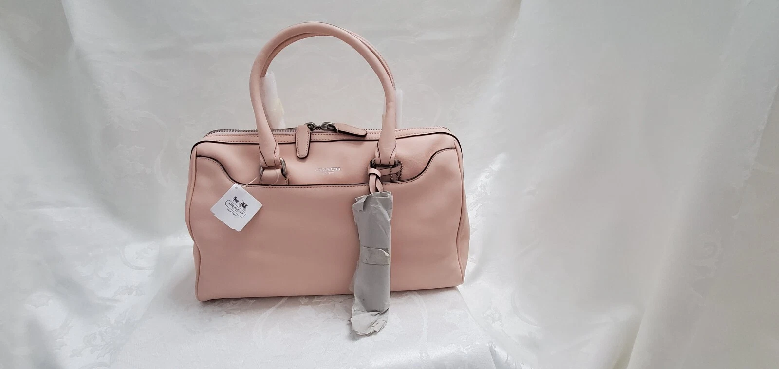 Borsa Coach 23574 Legacy in pelle Haley nuova con etichette colore: blush (rosa tenue)