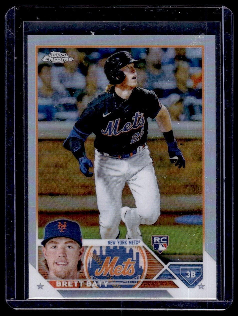 2023 Topps Chrome Brett Baty RC New York Mets #204