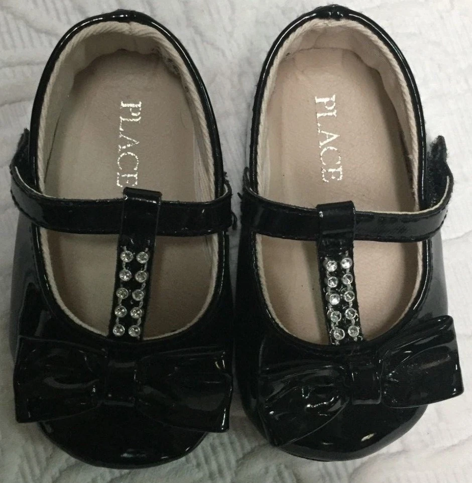 Black baby shoes size 3 new arrivals