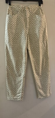 Ladies Dismero  Fasty Slacks Trousers Criss Cross Pattern Made in Italy 28
