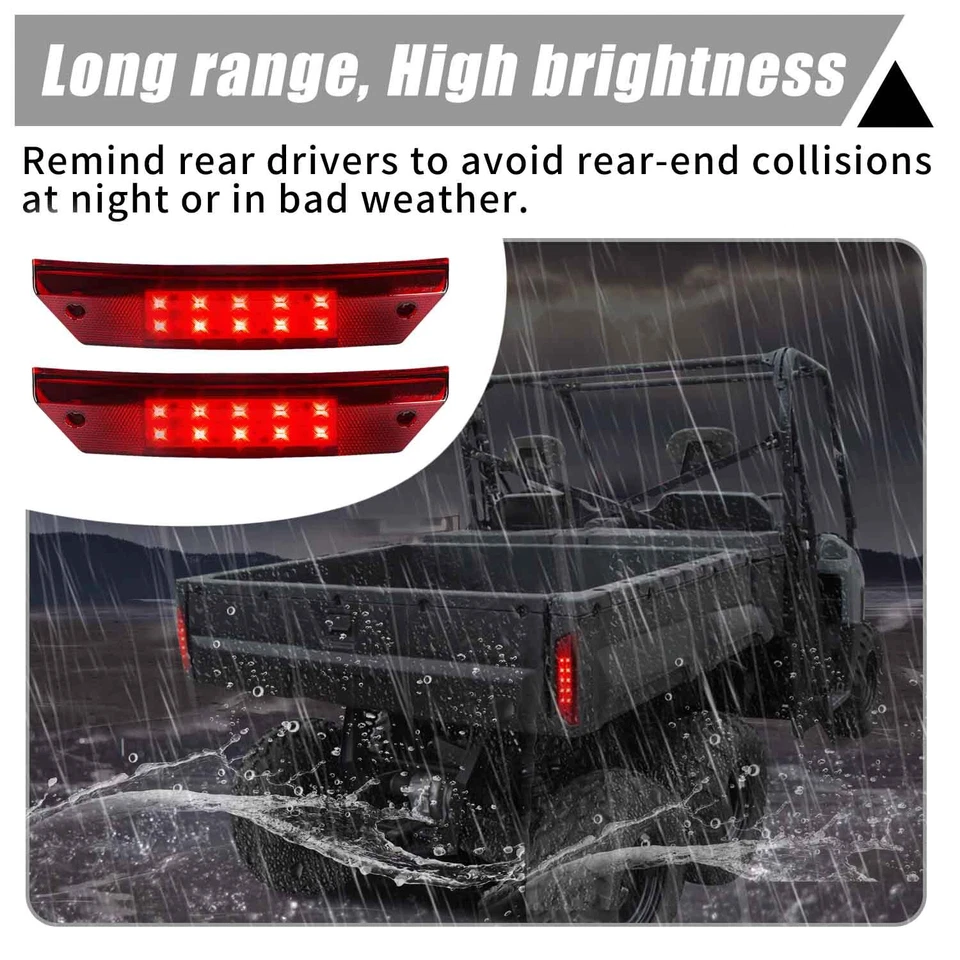 Pair Tail Light LH & RH For 09-16 Polaris Ranger 500 700 800 900 Replace 2411099 - Image 4 of 4