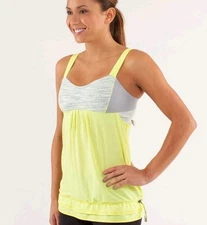 Lululemon Run: Back On Track Tank Clarity Yellow Style Number: W1911S Size 6