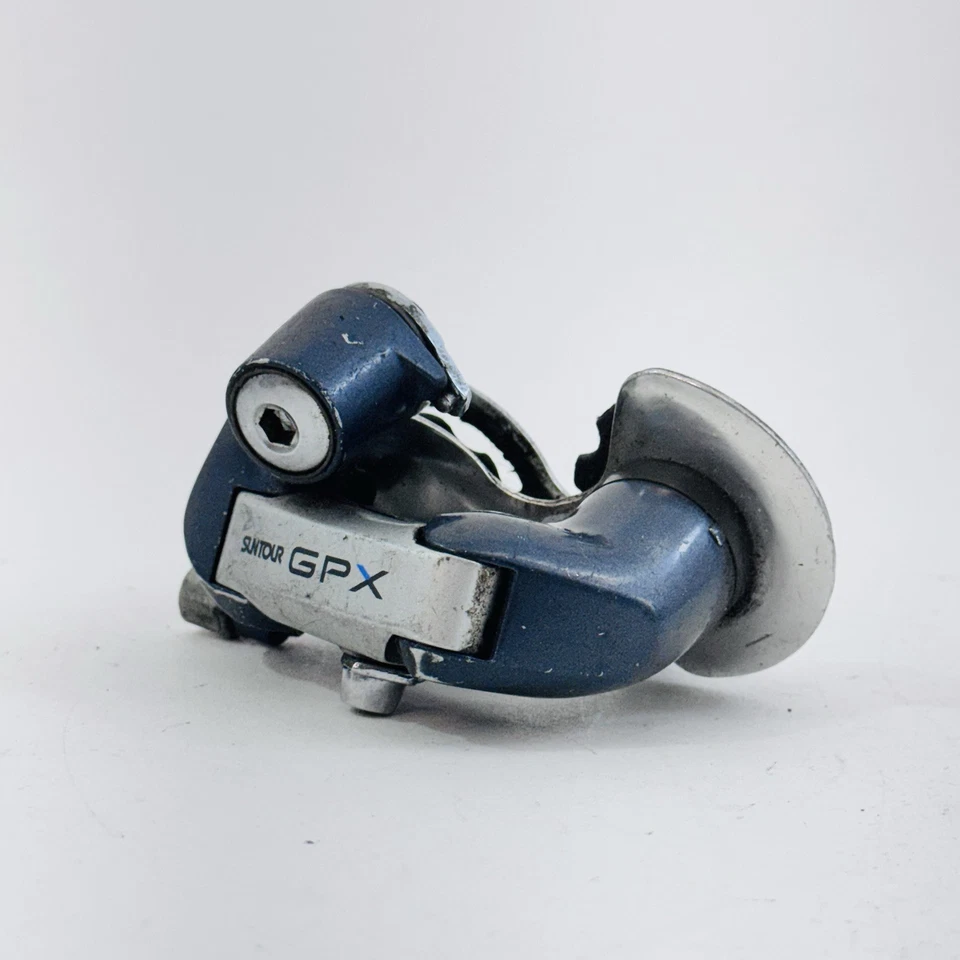 De colección Suntour GPX Desviador Trasero Accushift Jaula Corta Azul Bicicleta de Carrera 1980 A54 Foto 3 de 4