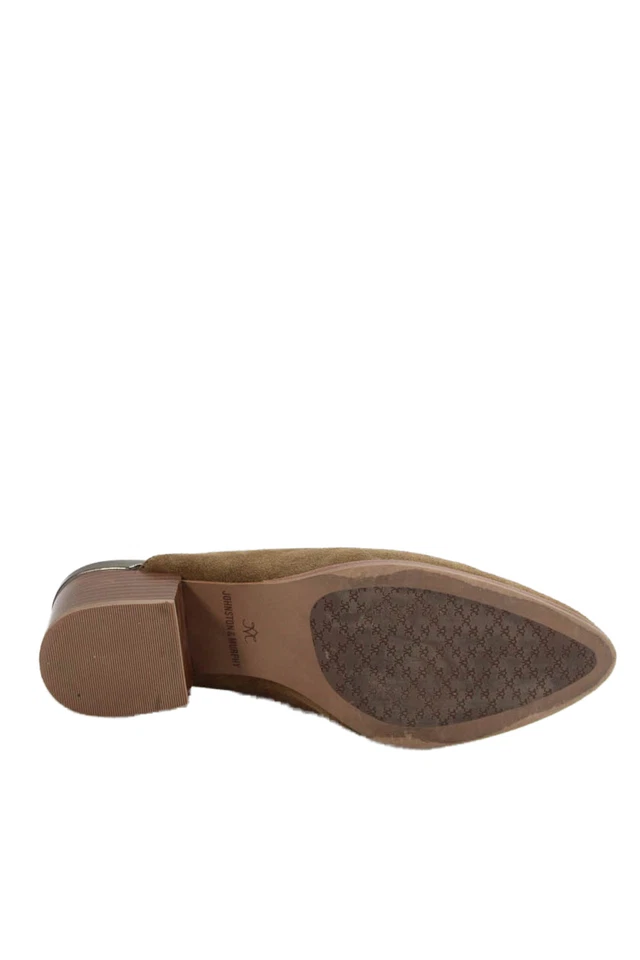 Женские замшевые туфли-лодочки Johnston & Murphy Slide On Mules коричневые размер 8,5 средние - Изображение 3 из 4