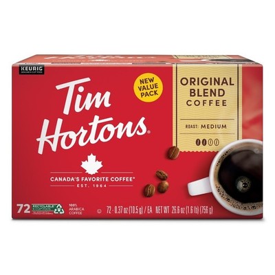 Original Blend Medium Roast K-Cup Coffee Pods for Brewers, 72 Ct