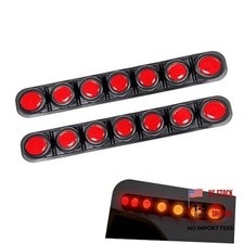 Car Bumper Guard Strip, Automotive Bumper Reflective Anti-Scratch 2 PCS Red