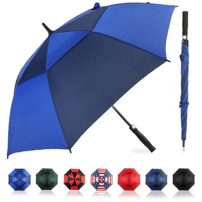 LLanxiry Automatic Open Golf Umbrella 54/62/68/72 68 Inch, Royal Blue/Navy 