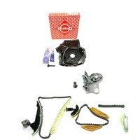 Steuerkettenset Mit GehäUsedeckel+Dichtmittel FüR VW 1.8 2.0 Tfsi Caeb 06H109158