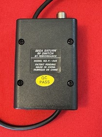 Sega Saturn RF RFU TV Cord Switch Cable Official Genuine