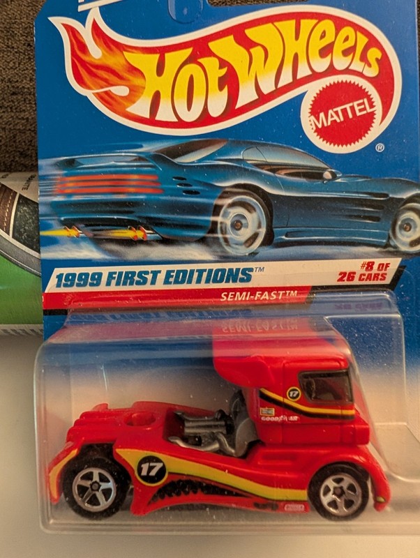 Hot Wheels Semi-Fast 1999 First Editions 8 Of 26 Collector #914  Red